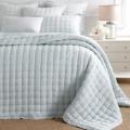 Pine Cone Hill Twin Lush Linen Sky Puff Quilt