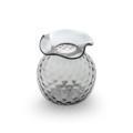 Mariposa  Studio Glass Gray Pineapple Texture Bud Vase