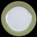 Pickard China Colorsheen Green Ivory Gold Dinner Plate