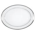 Pickard China Signature With No Monogram - Platinum White Oval Platter