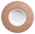 Raynaud Italian Renaissance Colors Copper - French Rim Soup Plate w/Engrvd Rim 10.6 in Ctr 5.5 in 9 oz