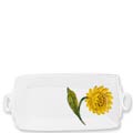 VIETRI Lastra Sunflower Handled Rectangular Platter