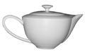 Hemisphere - White Small Full Porcelain Tea Pot