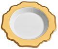 Anna's Palette Sunburst Yellow Rim Soup Plate