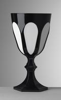 Black/White Water Goblet