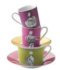 Un Air de Famille S/4 Coffee Cups and Saucers in Gift Box